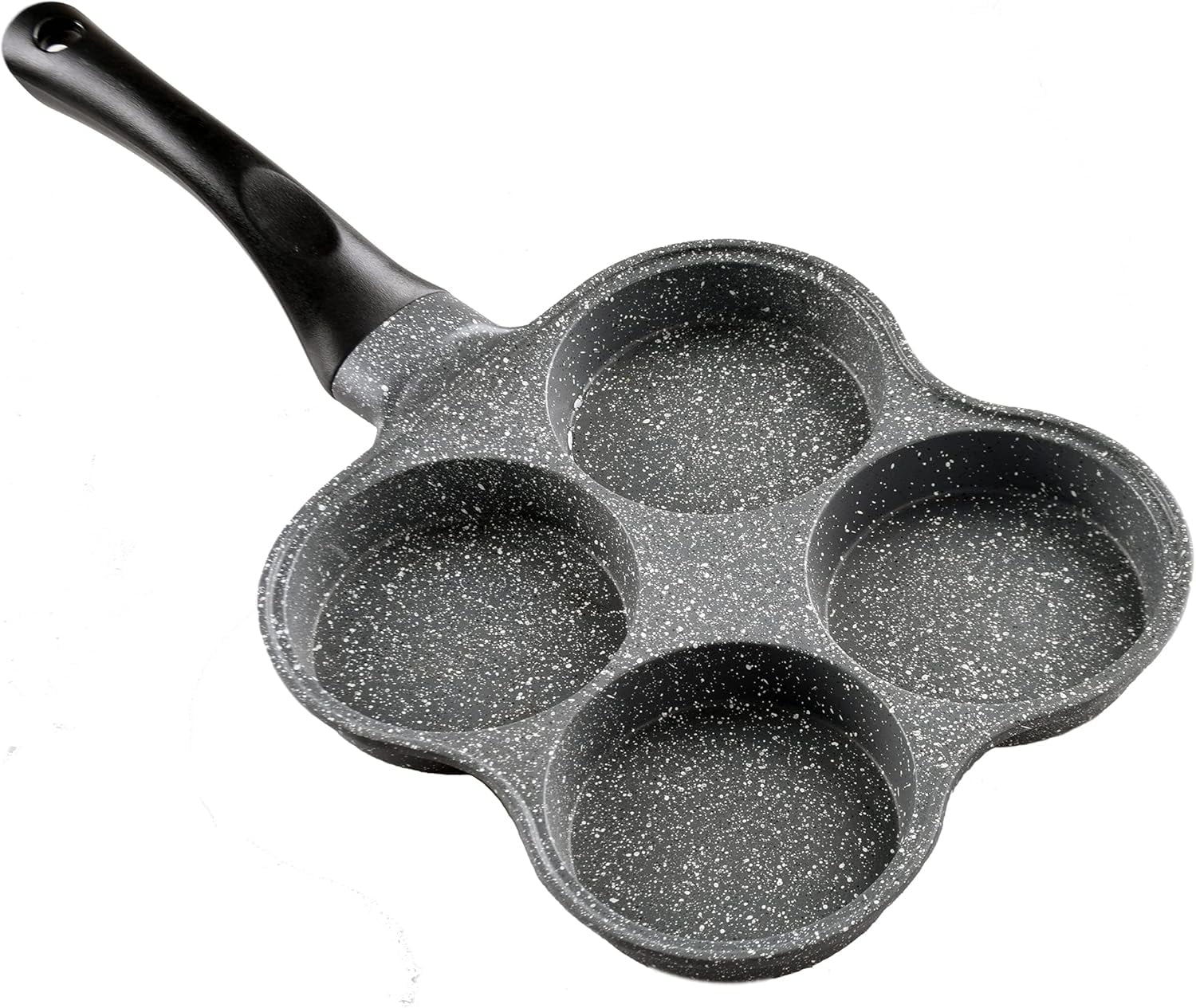 Rustless Egg Frying Pan | 4-Cup Nonstick Easy Clean Egg Cooker Omelet Pan For Breakfast Swedish Pancake, Plett, Crepe Pan Gas Stove and Other Stoves Cookware