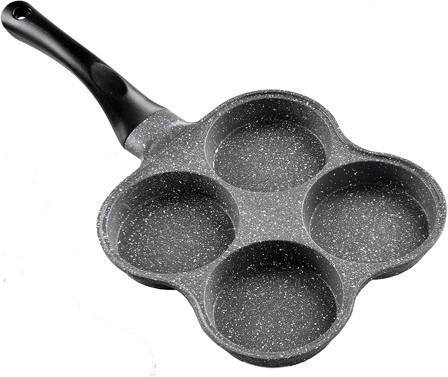 Rustless Egg Frying Pan | 4-Cup Nonstick Easy Clean Egg Cooker Omelet Pan For Breakfast Swedish Pancake, Plett, Crepe Pan Gas Stove and Other Stoves Cookware - Image 2