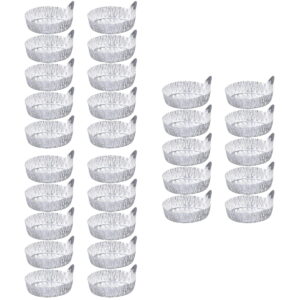 3-Pack Aluminum Weighing Boats with 10 Weighing Dishes for Laboratory and Office Use