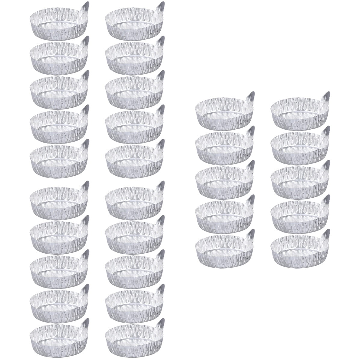 3-Pack Aluminum Weighing Boats with 10 Weighing Dishes for Laboratory and Office Use