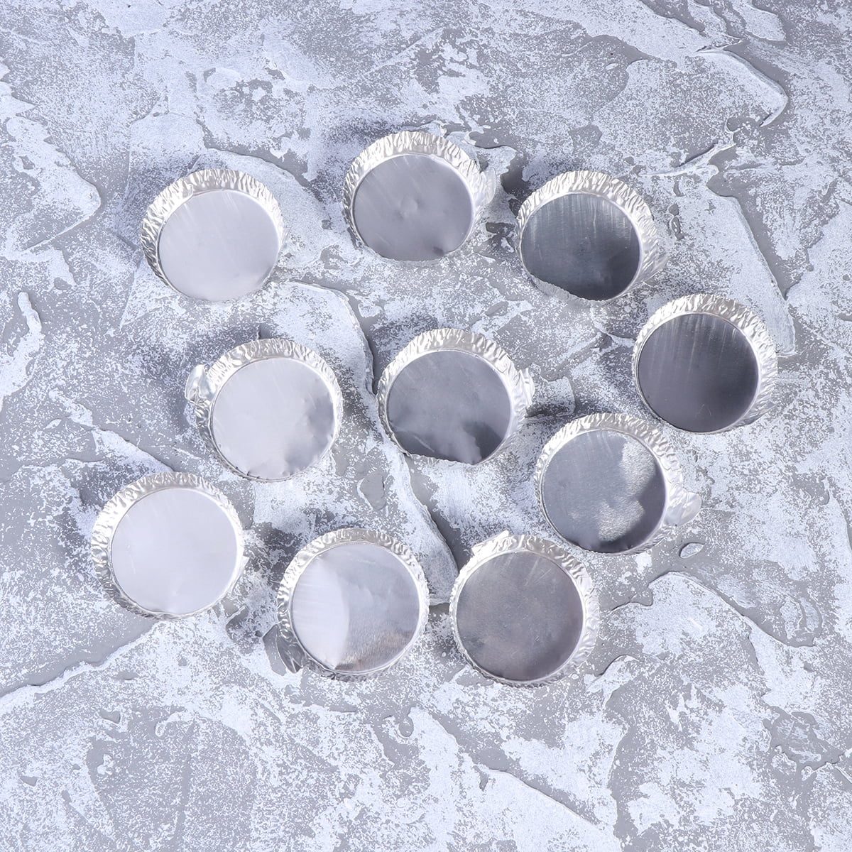 3-Pack Aluminum Weighing Boats with 10 Weighing Dishes for Laboratory and Office Use - Image 3