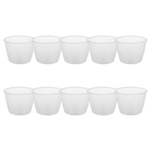 Plastic 120Ml Electric Cooker Rice Measuring Cup 10Pcs Clear White,10 x Rice MeasureCup,Clear White