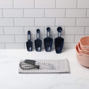 GLAD Measuring Cups Spoons Set of 4 in Blue