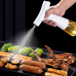 Electric Oil Sprayer for Cooking, 240ml Electric Oil Dispenser Automatic Cooking Oil Spray Bottle, Oliver Oil Vinegar Soy Sauce Dispenser for Cooking Baking Roasting Frying