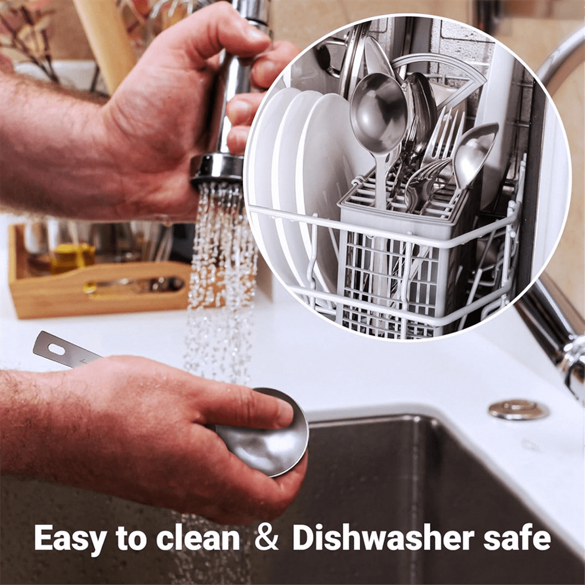 Coffee Scoop Spoon 4Pcs 15ML Stainless Steel Long Handle Measuring Spoons for Ground Coffee Loose Tea Powder, Silver - Image 5