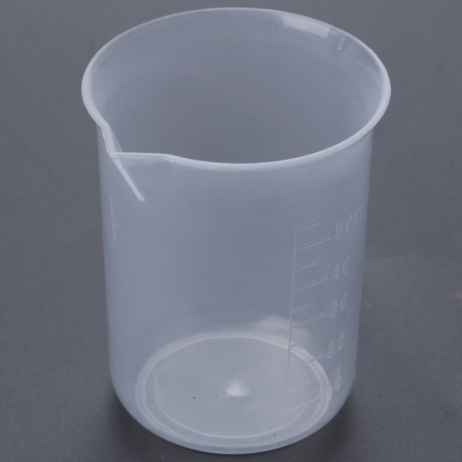50mL Graduated Beaker Clear Plastic Measuring Cup for Lab 2 Pcs - Image 4