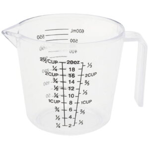 Double-Sided Graduated Plastic Measuring Cup with Graduated Measuring Cup Measuring Cylinder 600Ml