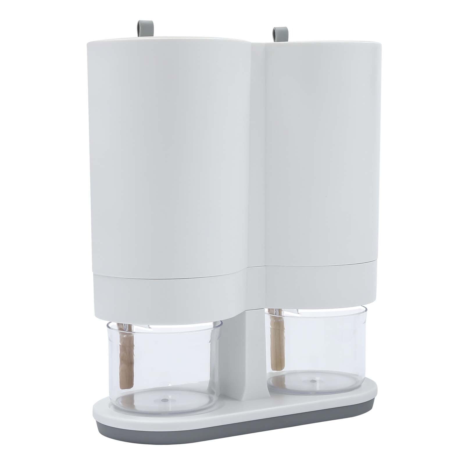 12*5.9*14.17 Free-standing Simple Modern Round Dual with Two Measuring Cups Rice Dispenser - Image 12