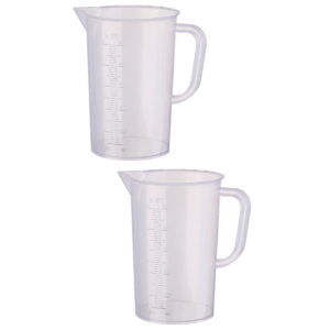 Set of 2 Milliliter Ergonomic Handle Measuring Cup Food Grade