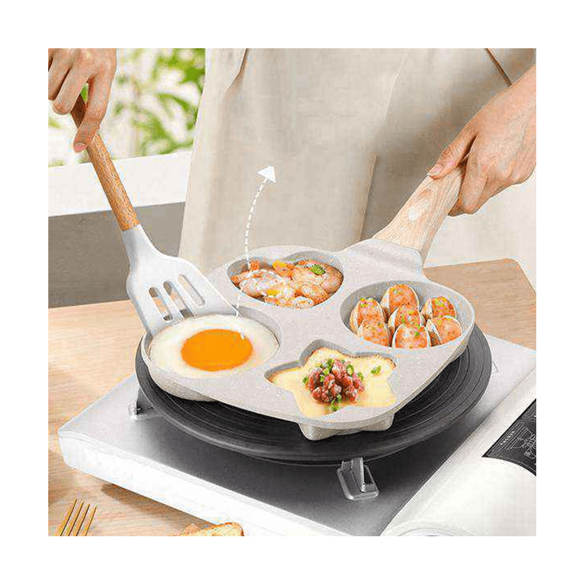 Frying Pot Pan Thickened Omelet Pan Non-Stick Egg Pancake Steak Pan Cooking Egg Ham Pans Breakfast Maker Cookware - Image 4