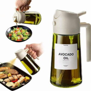 High Grade Olive Oil Dispenser Bottle, Dual-Use Spray, Oil Pot, Spray, Light Proof Label, Suitable For Kitchen Cooking, Outdoor Cooking,  Proof, Various Colors