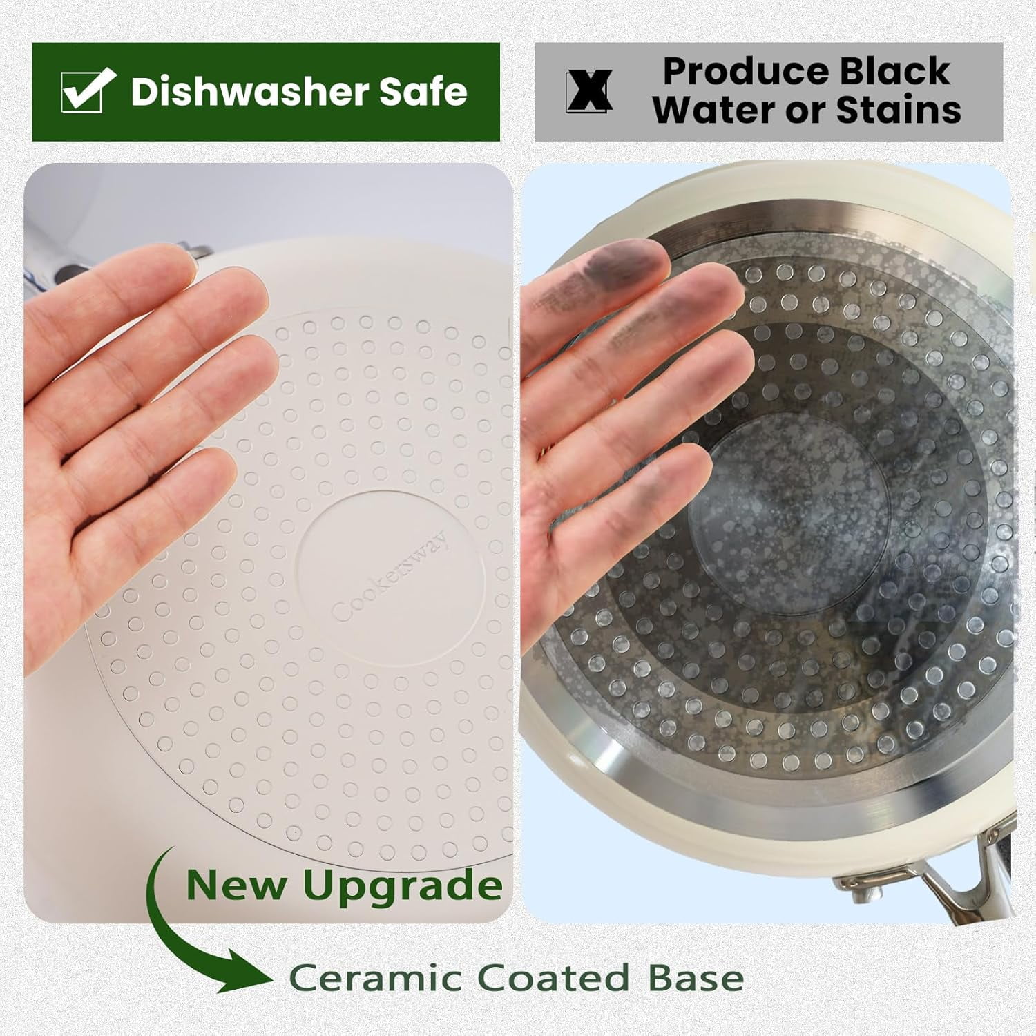 Direct Cookware Set Nonstick Frying Pans, 8 &10 inches Ceramic Non Stick Skillets, Egg Fry Pans for Cooking - Image 4