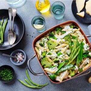 Copper Chef Cookware Set, 5 Pcs Non Stick Deep Frying Pan, Fry Basket, Steamer , Dishwasher Safe