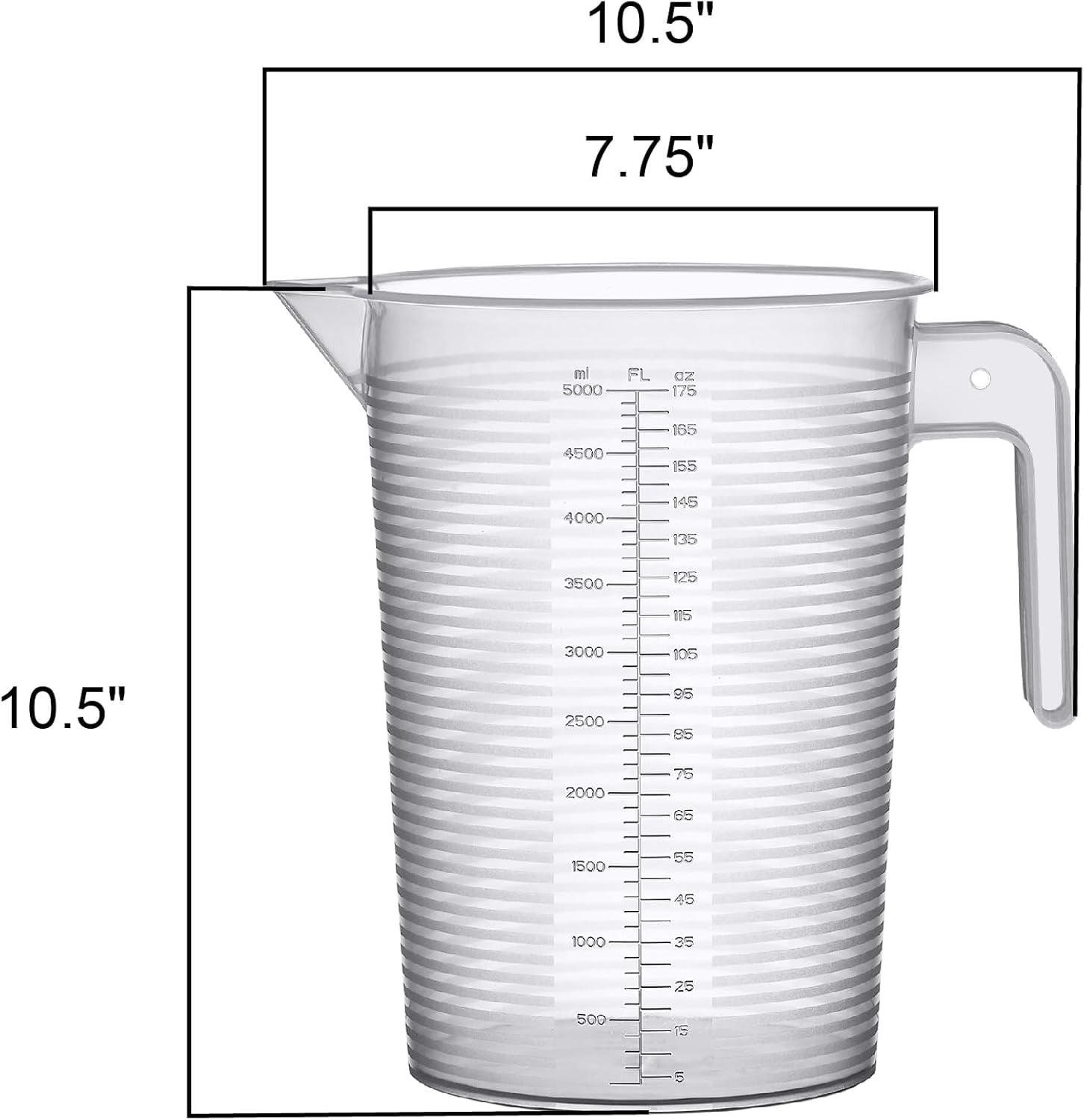 - Michelle 128-Ounce (1-Gallon, 4-Quart) Plastic Measuring Pitcher (2-Pack) - Image 2