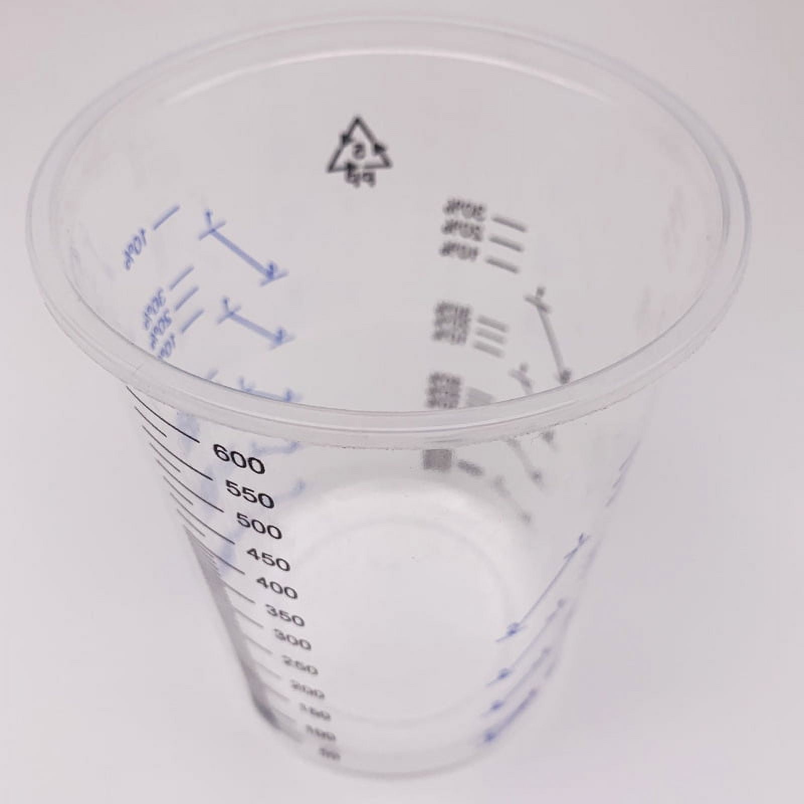 20Pcs Plastic Disposable Paint Mixing Cup Measurements Cups for Resin Epoxy Pour 600ML - Image 5
