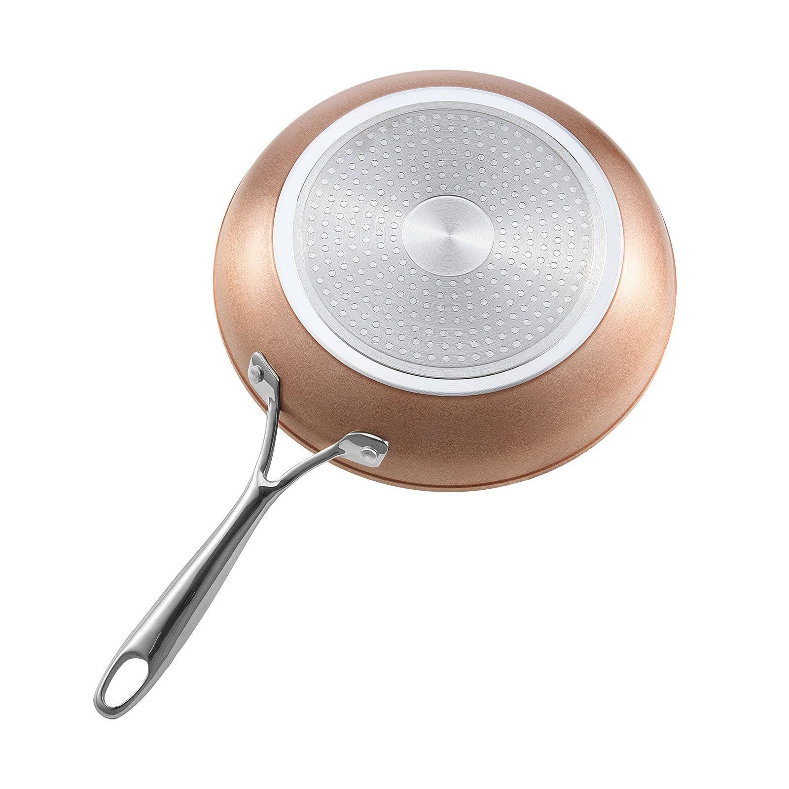 3-Piece Nonstick Aluminum Fry Pan Skillet Set, 8/10/12 Inch, Pre-Seasoned, Grey, Dishwasher Safe & Oven Safe Cookware - Image 9