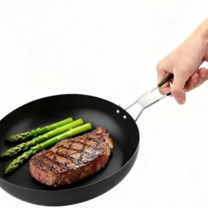 Frying Pan Iron Portable 9.4 Inch Nonstick Frying Pan Foldable Camping Skillet with Folding Handle,Outdoor Cookware for Backpacking,Cabin,Home,Outdoor Hiking,Universal Induction Cooker And Gas Stove
