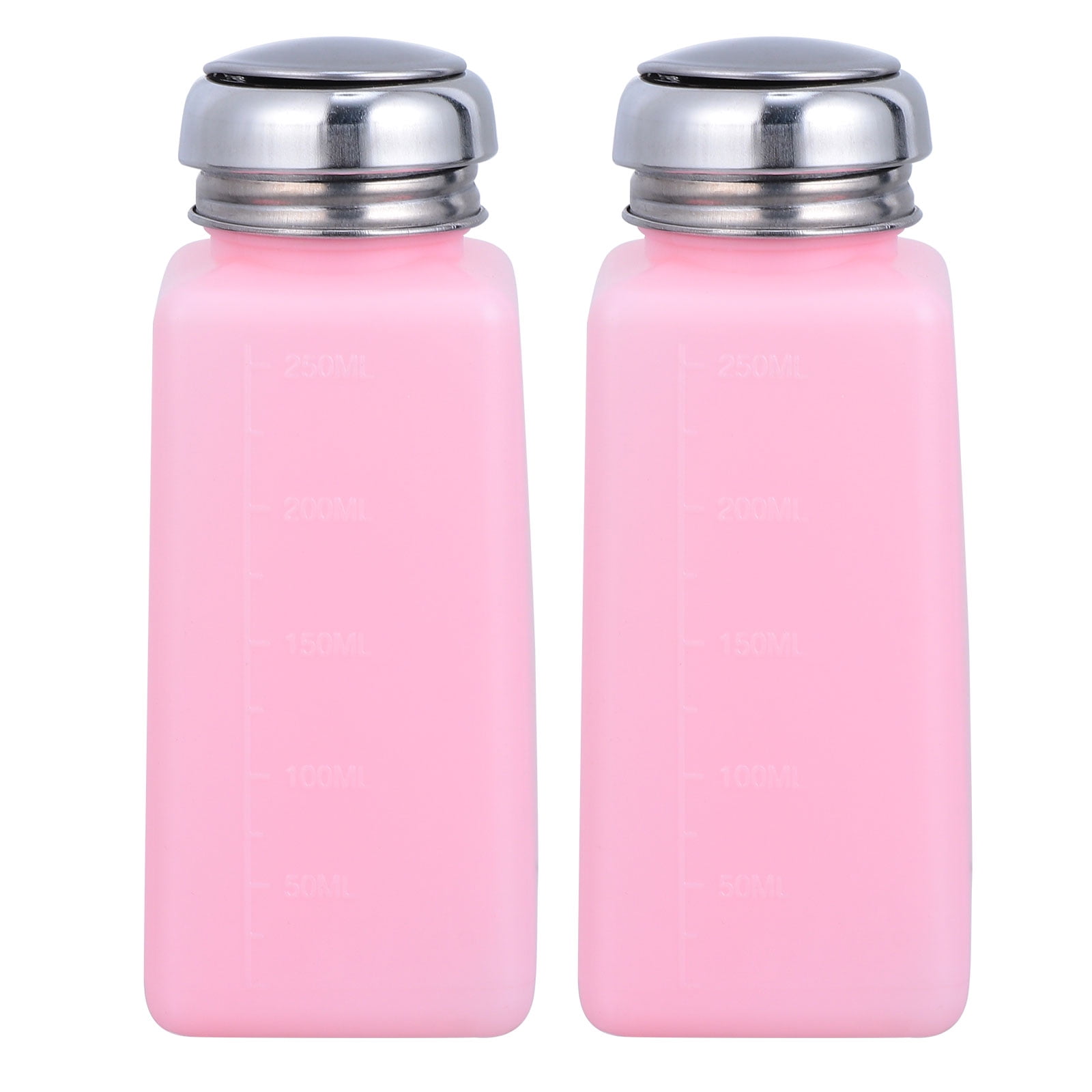 unbranded 2 Pcs Alcohol Jug Oil Spray Bottle Polish Remover Pump Liquid Pink