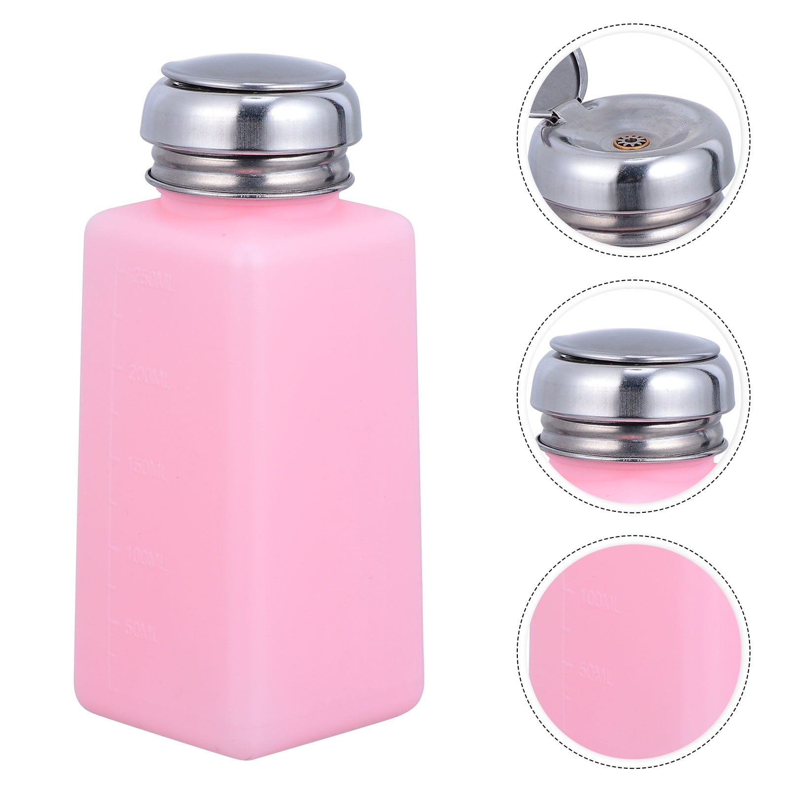 unbranded 2 Pcs Alcohol Jug Oil Spray Bottle Polish Remover Pump Liquid Pink - Image 4