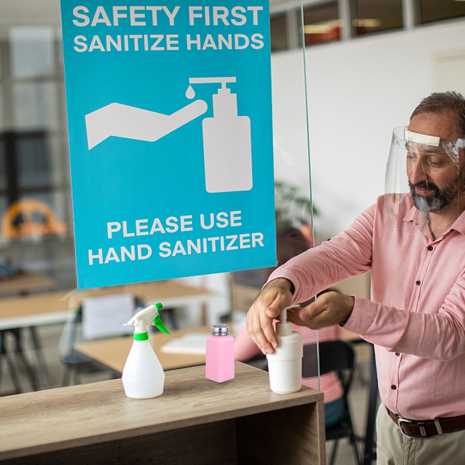 unbranded 2 Pcs Alcohol Jug Oil Spray Bottle Polish Remover Pump Liquid Pink - Image 8