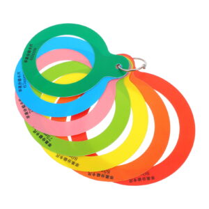 Fruit Measuring Ring Tool for Apples Oranges Peaches Plastic Multicolor Portable and Lightweight 10