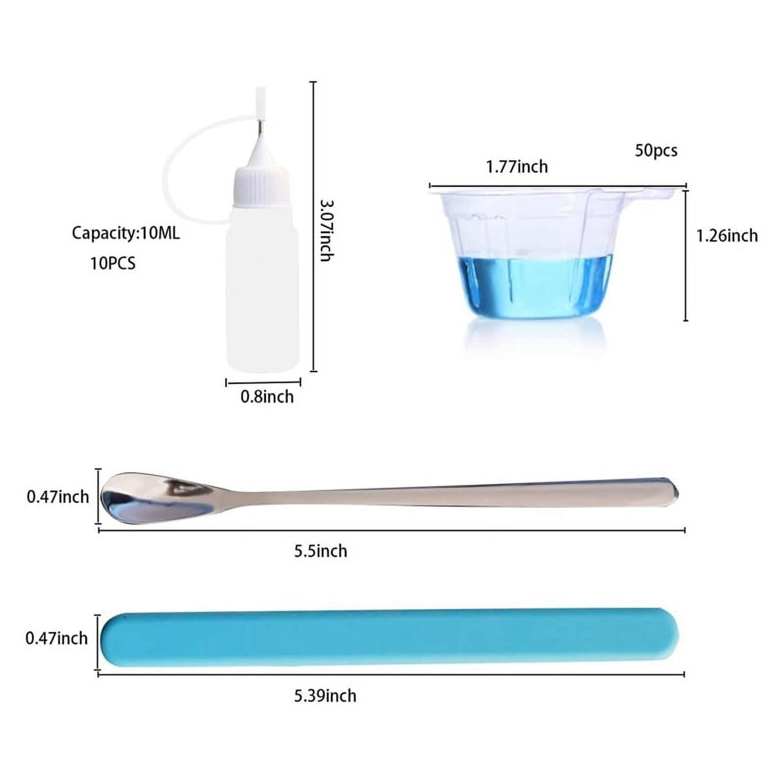 Epoxy Mixing Cups Tool Kit,10Pcs 10ML Tip Applicator Bottles,50PCS 40ML Disposable Measuring Cups1 * Epoxy Mixing Cups Tool Kit - Image 2
