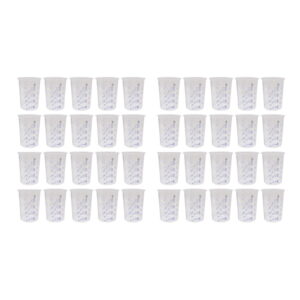 40Pcs Plastic Disposable Paint Mixing Cup Measurements Cups for Resin Epoxy pour 600ML