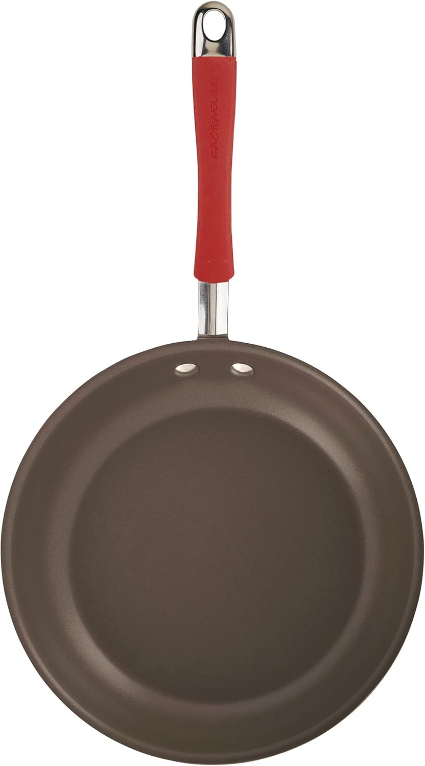 Cucina Nonstick Frying Pan Set - 9.25 and 11 Inch, Cranberry Red - Image 9