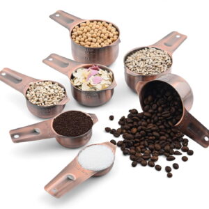 Copper Measuring Cups and Spoons Set 17
